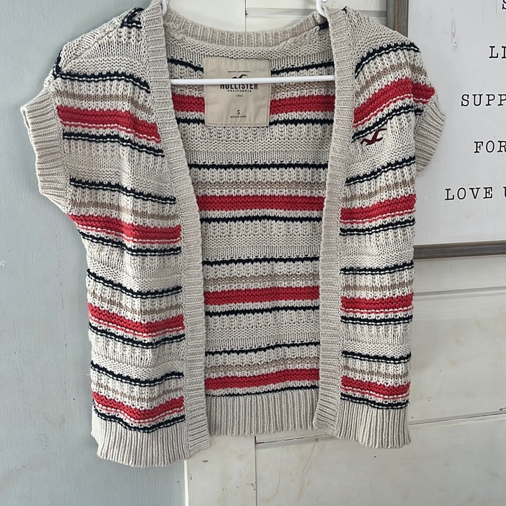 Hollister open front sweater